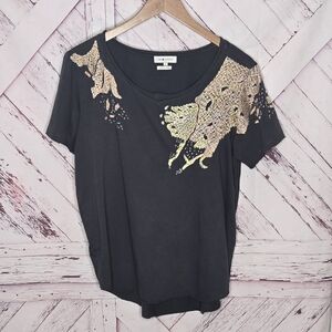 Mm Vintage Embroidered Gray T-shirt
